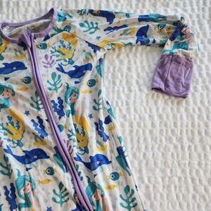 Suzel Mermaid Print Footless Bamboo Sleeper